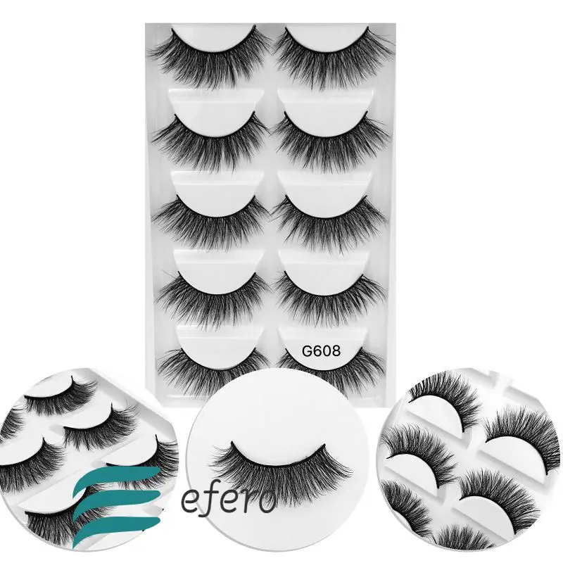 Норковые ресницы 3D накладные ресницы крылатые густые ресницы для макияжа драматические ресницы натуральный объем Мягкие Накладные ресницы g800