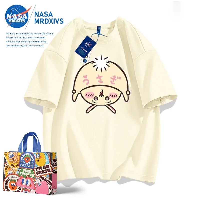 

Kawaii Cute Chiikawa футболка с коротким рукавом Свободная Удобная парная стильная модная универсальная хлопковая Студенческая мультяшная подарочная для девочек