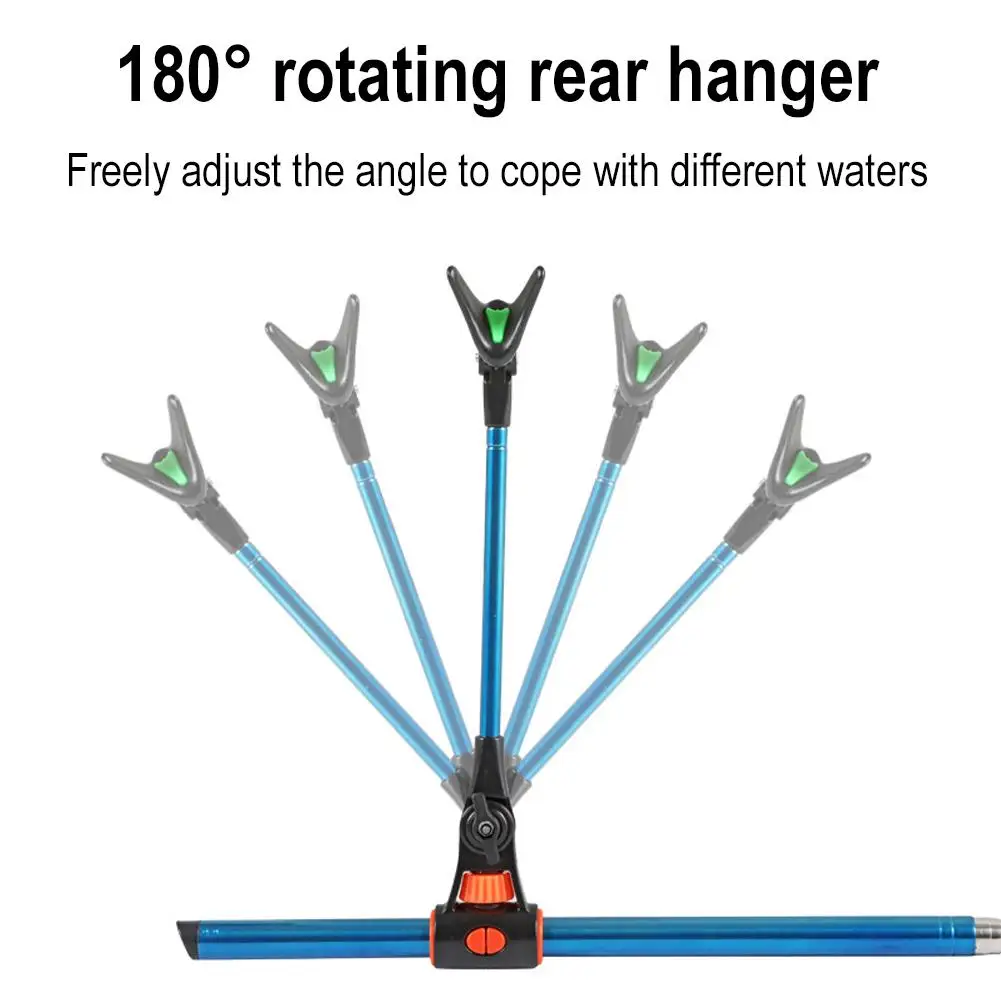 Fishing Rod Holder Fishing Rod Bracket Fishing Rod Support Fishing Rod Rest 2.1M/2.4M Stainless Steel Thickened Telescopic Fishing Rod Bracket Fishing Rod Dual Purpose Bracket Holder