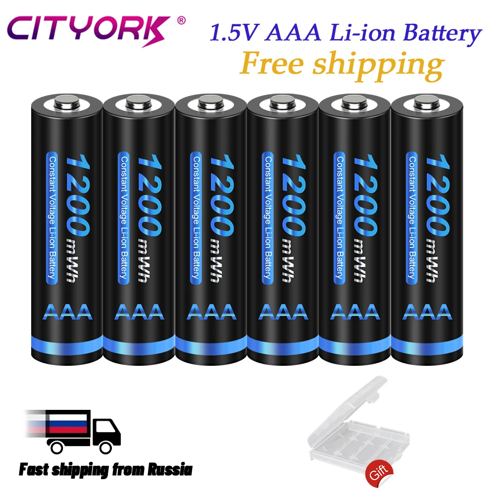 camera battery CITYORK 1.5V AAA Lithium Battery 1200mWh 1.5V AAA 3A Li-ion Rechargeable Battery For Remote Control Mouse Small Fan Electric Toy lithium battery pack