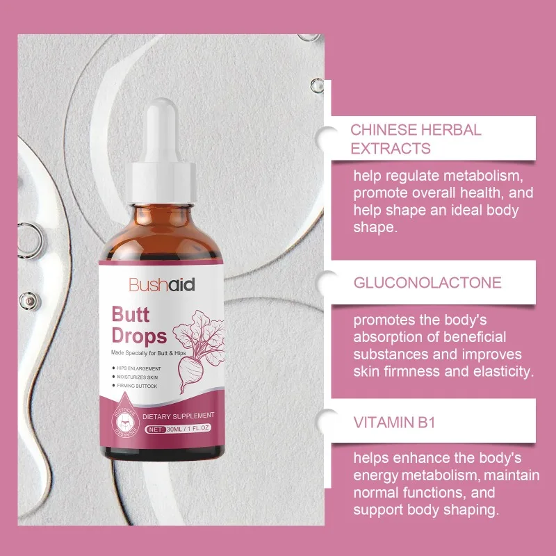 Buttock Enlargement Essential Oil Firm Tighten Augmentation Butt Plump Growth Massage Shaping Sexy Body Care Hip Lifting Drops 5