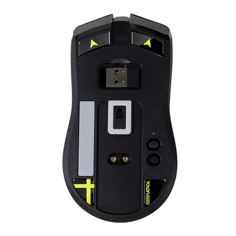 Tacongames-vidro do Mouse Compatível com Razer Viper Final sem Fio Borda Curva Redonda Patins de Vidro