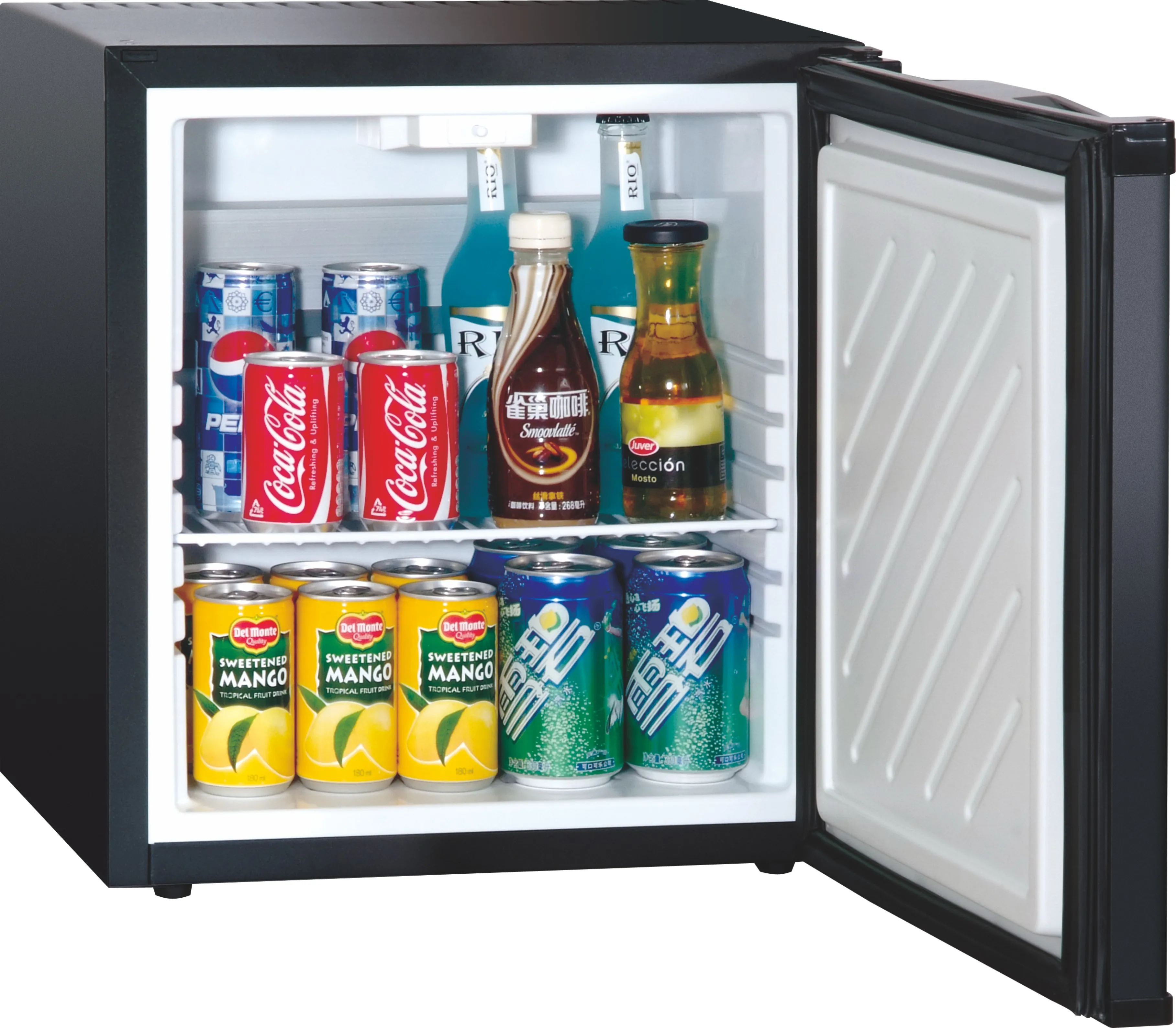 Mini nevera con compartimento para congelador, sobremesa, refrigerador,  modelo compacto, energía, de una sola puerta, mini nevera (color blanco)