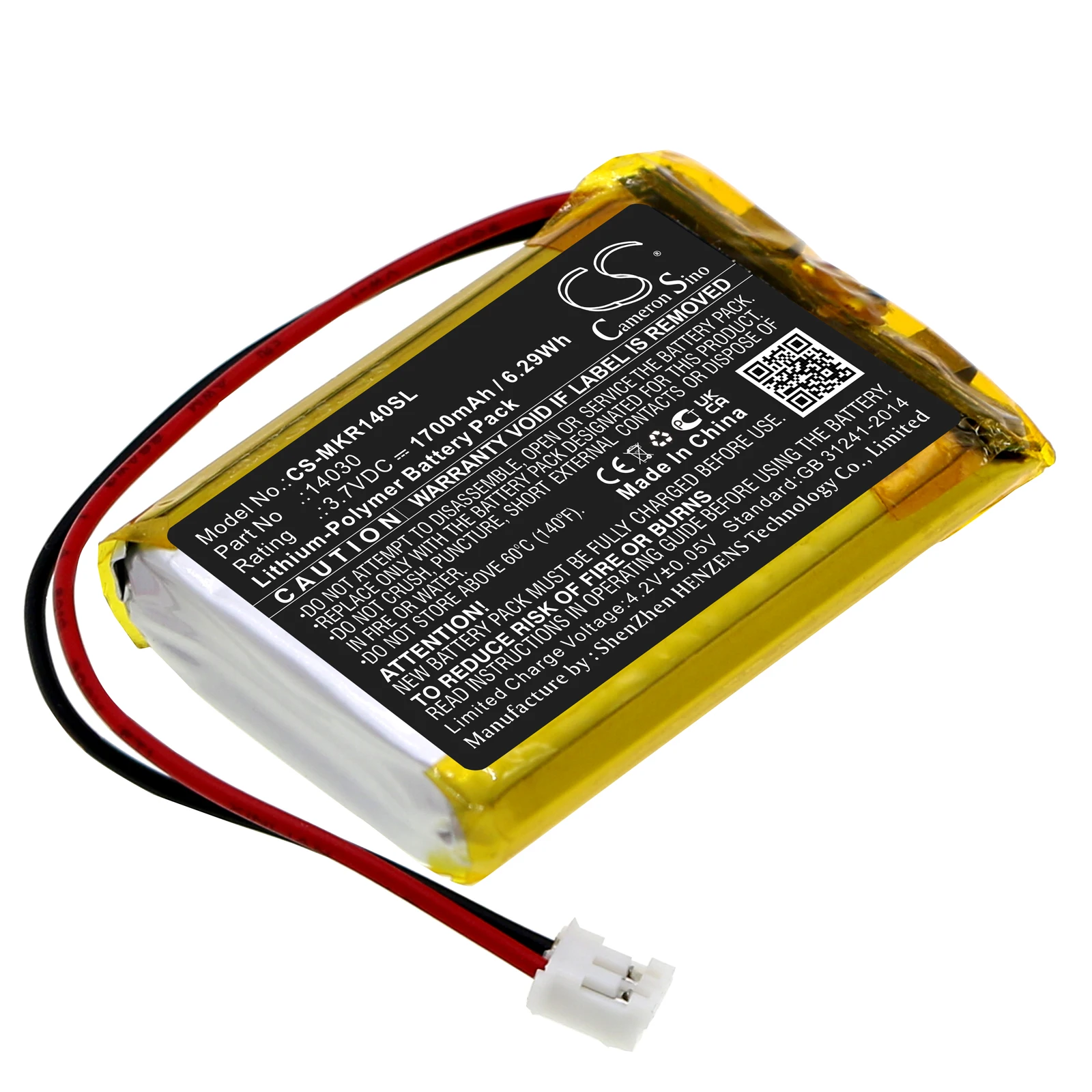 Cameron Sino Batteria Per Lego 14030 Makeblock Arduino Robot Mpot Ranger Capacità 1700Mah / 6.29Wh Tipo Li-Polimero Volt 3.70V