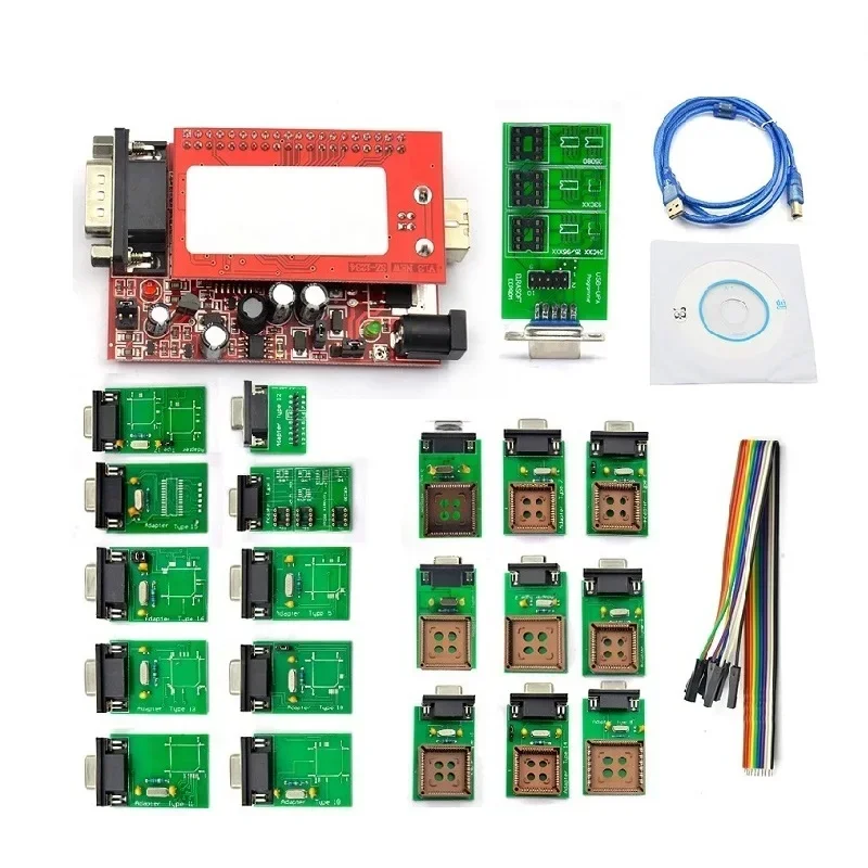 RU Ship UPA USB Serial Programmer Full UPA USB V1.3 ECU Programming Tool with Big Adapters V1.3 UAP Prog ECU Chip Tuning Tool usb programmer adapter