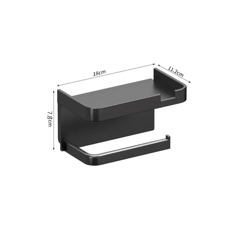 Plastic Toilet Paper Holder Bathroom Wall Mount WC Paper Phone Holder Shelf Punch-free Towel Roll Storage Shelf Accessories toilet paper holder,toilet roll holder