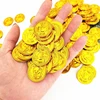 60PCS Plastic Pirate Coins Silver And Gold Bulk Treasure Hunt Toys For Kids Halloween Cosplay Party Supplies Classroom Prizes 2