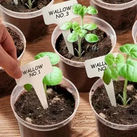 72pcs/set Clear Nursery Potsplant with Trays and Labels, Transparent Plastic Planter, Seed Starting Pot Flower Plant Contai 4