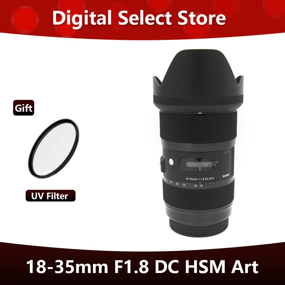 Sigma 18-35Mm F1.8 Dc Hsm Art Lens Per Canon O Nikon Mount