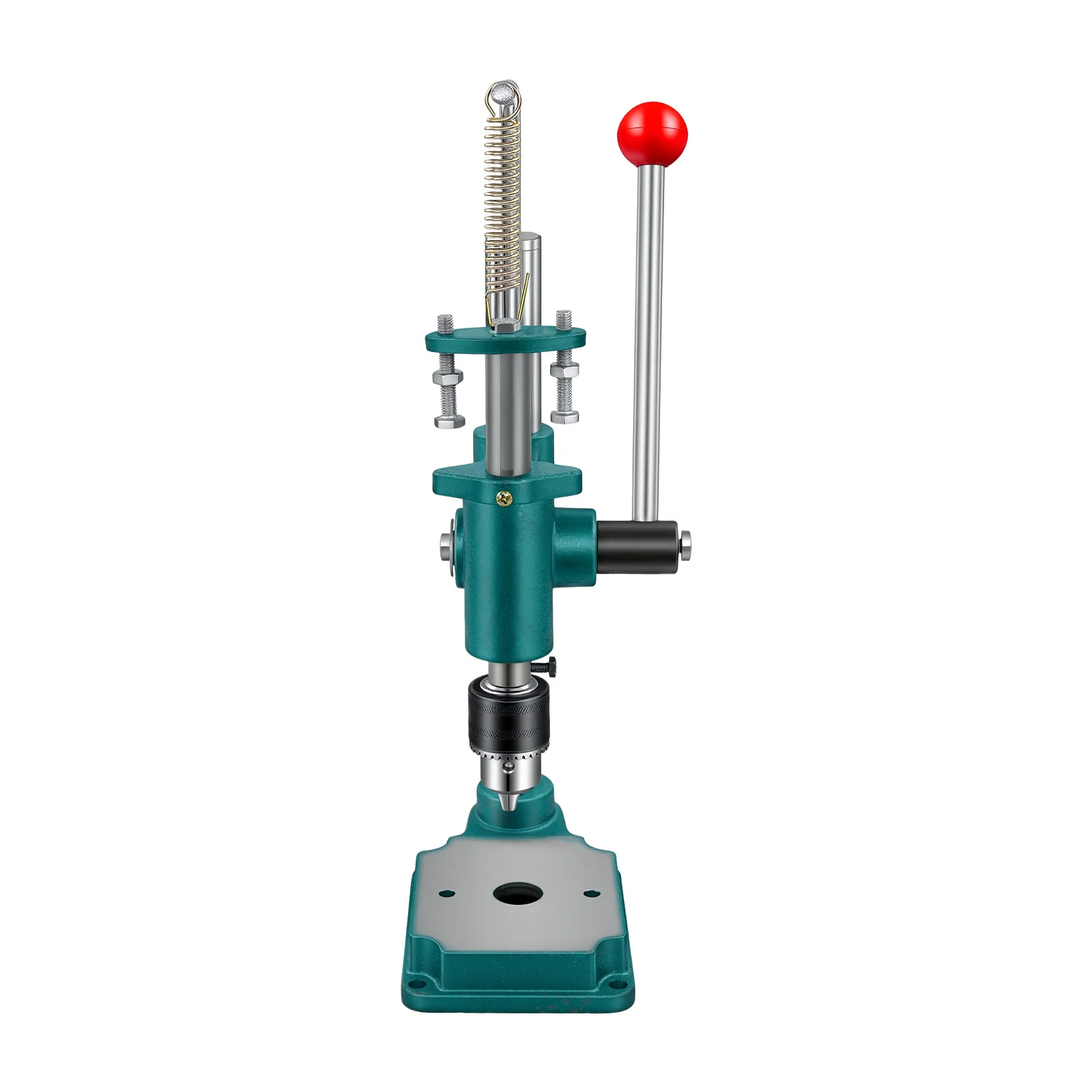 Manual Press Puncher Leather Hole Puncher DIY Adjustable Punching Machine for Wallet Handbag Belt Shoe