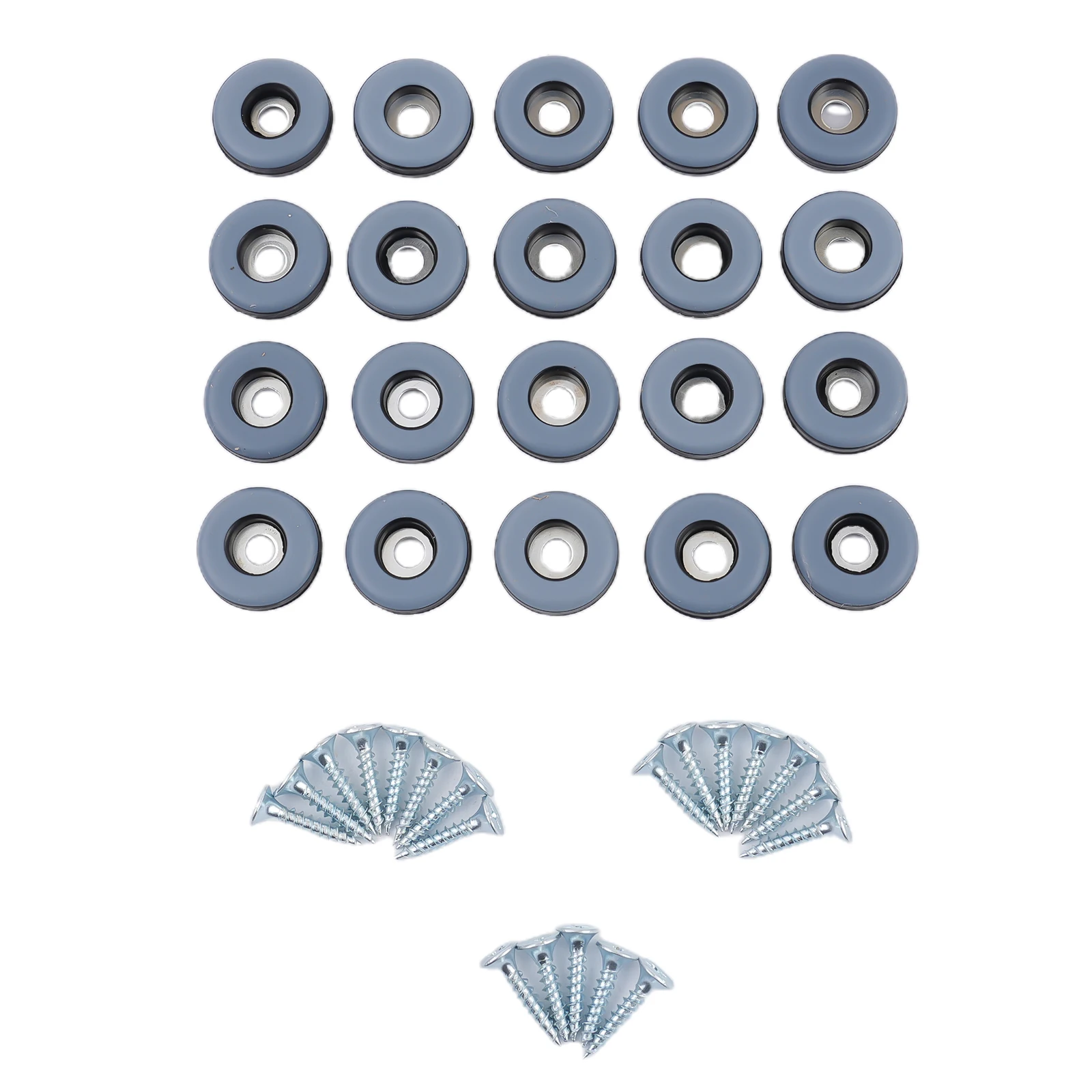 20Pcs Screw Furniture Sliding Pads Table Chair Foot Mobile Table Corner Anti-collision Pad Floor Protection Pads Sliding Pads