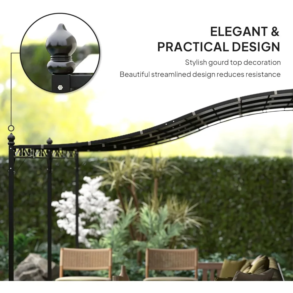 10' x 20' Outdoor Pergola Canopy 6