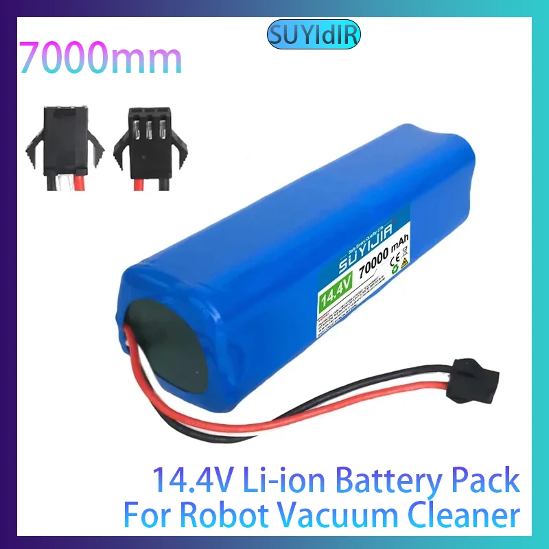 

New 4S2P 14.4V 7000mAh Li-ion Battery Pack Rechargeable Li-ion Battery for Pusanik M7 MAX Pro Robot Vacuum Cleaner Drone