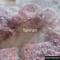 50g/ball Knitting Yarn Tao Zhi Yao Yao Series Hand Mixed Thread Pink Purple Circle Flower Handmade Crochet DIY Woven Bag Yarn 1