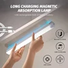 Sensore di movimento PIR LED sotto l'armadio Lampada dimmerabile ricaricabile Luce notturna Scale Armadio Camera Corridoio Tubo Bar Rivelatore Lampadina 1