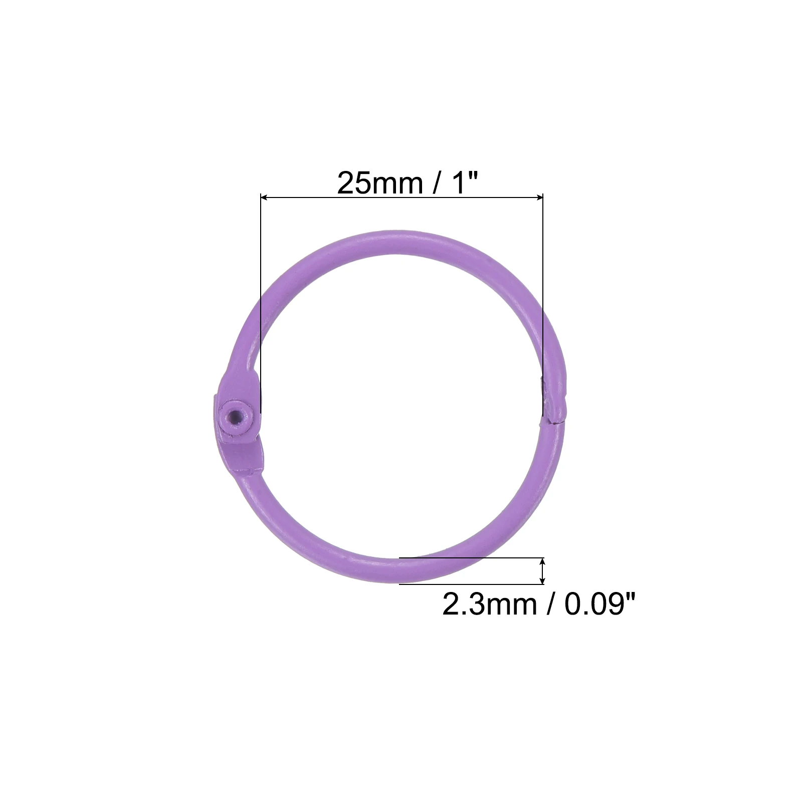 Loose Leaf Binder Rings Book Hoops Metal Flash Card Book Binding Rings 10Pcs For Key Chain Index Card Scrapbooks Office Supplies