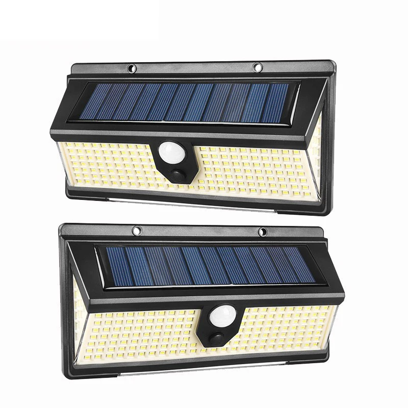 

190 LED Solar Light with Lights Reflector IP65 Waterproof Easy-to-Install Security Lights for Front Door Yard Garage Deck Decor