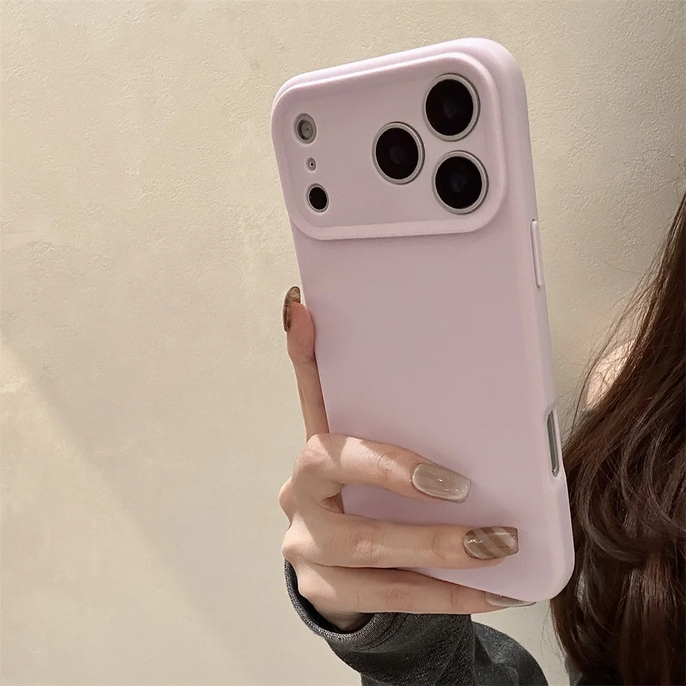 Ultra Thin Silicone Matte Soft Phone Case with Air Lens Protection and Shockproof Cover