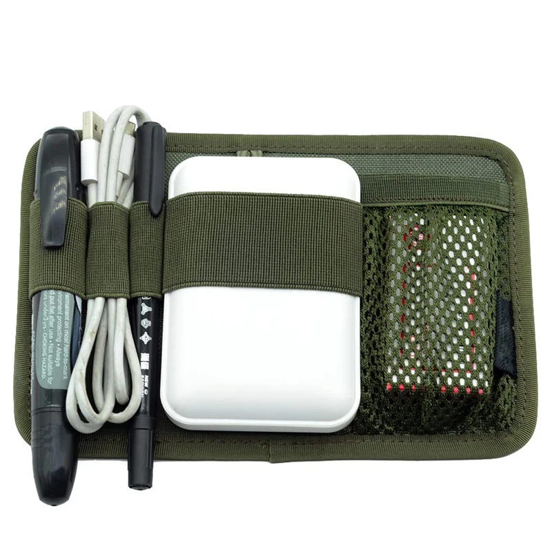 Tactical Bag Insert Panel Organizer, Utility Admin Panel Hook and Loop Modular Organizer with Hook Fasteners for Packs Backpack