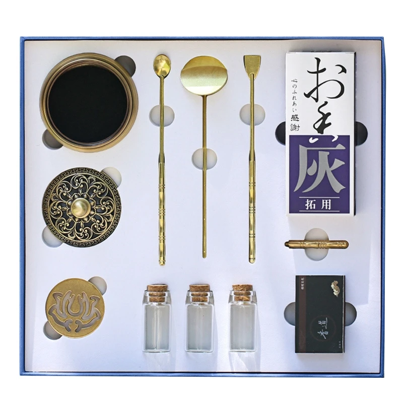 Brass Incense Making Kit Pure Copper Incense Road Introductory Set Professional Home Tools Mold Tools