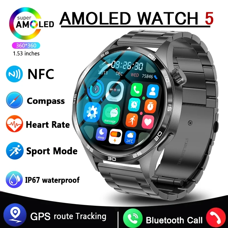 2026 New Smart Watch Bluetooth Calling Fitness Tracking Music Playback Health Monitor Smartwatch For Men Women Android IOS 1