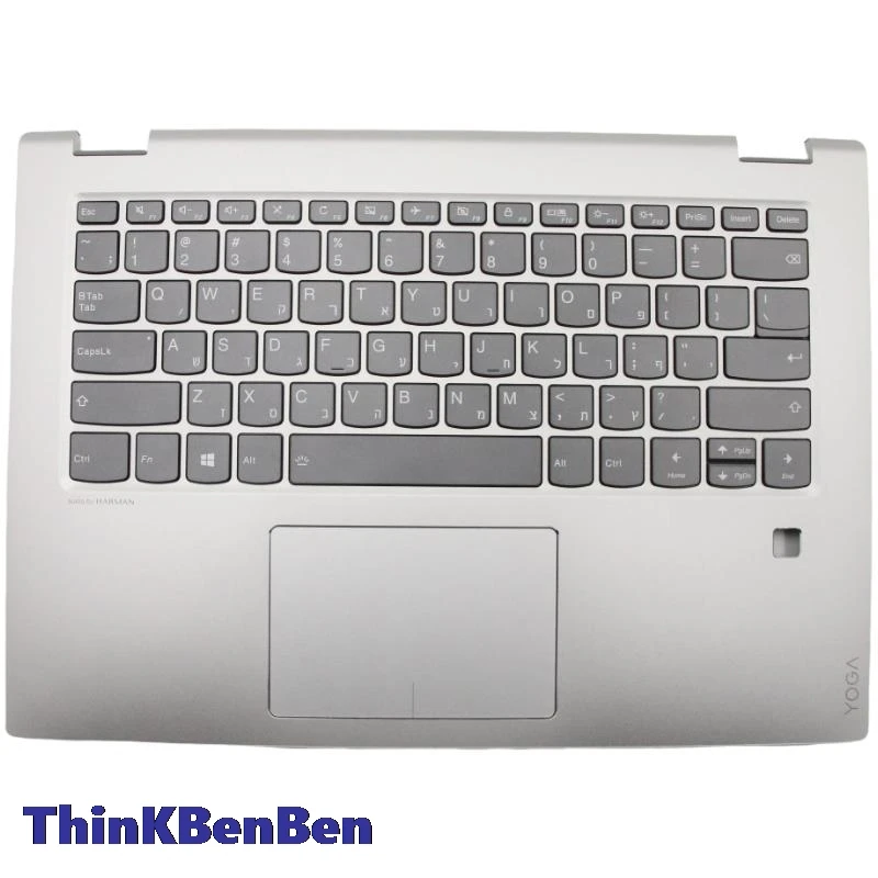 

HB Hebrew (IL Israel) Keyboard Mineral Gray Upper Case Palmrest Shell Cover For Lenovo Yoga 520 14 14IKB Flex 5 1470 5CB0N67699