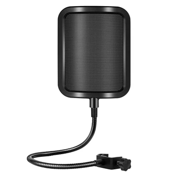 메탈 팝 필터 범용 마이크, 앞유리 스튜디오 녹음 콘덴서 마이크, 블루 예티 마이크 사운드 필터용