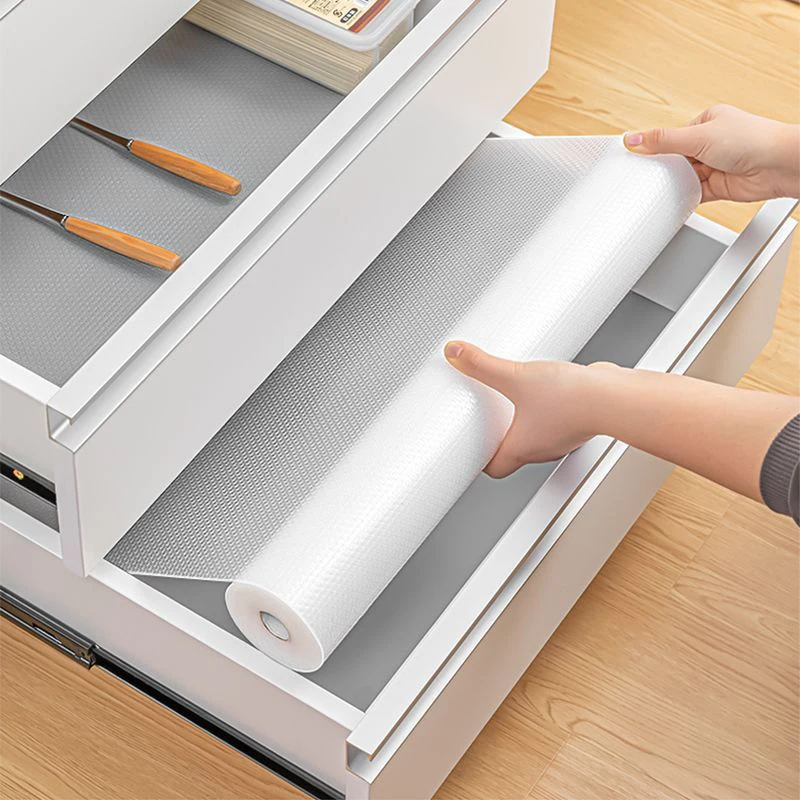 1Pc EVA Oil-proof Moisture-proof Cabinet Mat Cabinet Liner Reusable Drawer Liner Nonslip Refrigerator Mat Fridge Drawer