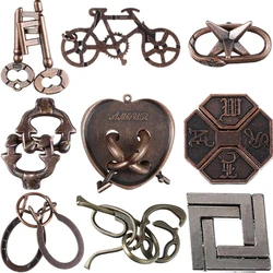 Advanced IQ Disentanglement Puzzle Set - 9 Brain - Teasing Challenges (9Pcs Set SOD028)