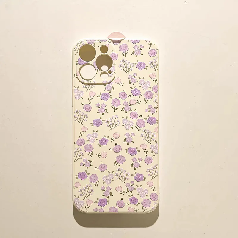 Fresh Small Floral Shockproof Soft Flower Phone Case Cover