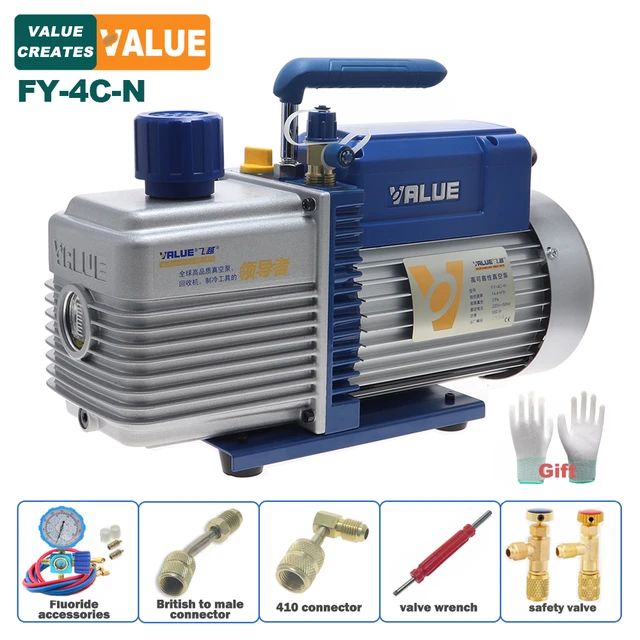 VALUE Single Stage Aircond Vacuum Pump VE115N (2 CFM), 48 OFF