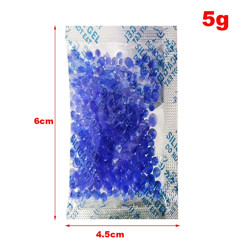 Silica Gel Desiccant Moisture Absorber Bag Moisture Absorber Moisture Absorbing Bag 10/20/50 Pcs 5g Blue Non-Toxic Silica Gel Sachets Desiccant Damp Kitchen Room Living Moisture Dehumidifier Absorber Bag Reusable