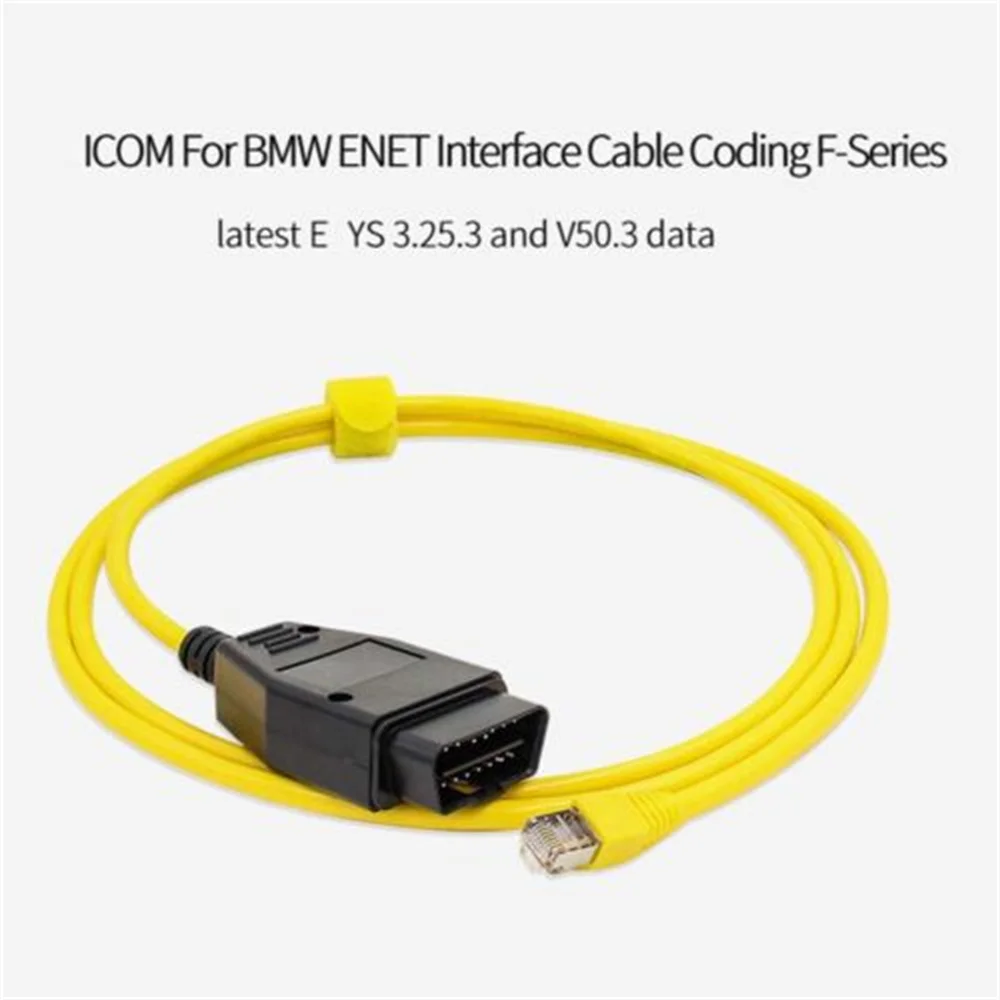 ESYS ENET Data Cable For BM W ENET Ethernet to OBD Interface E-SYS ICOM Coding for F-serie Diagnostic Cable Data OBDII Coding 2
