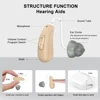 Rechargeable Hearing Aids Invisible Digital Hearing Aid For Deafness Sound Amplifier with Noise Cancelling Intelligent Audifonos 3