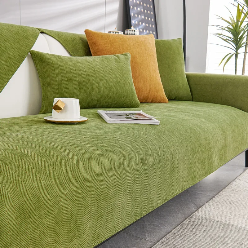 1PC Chenille Fabric Sofa Seat Cover Universal Non-Slip Couch Towel Sofa Protective Slipcover Pad for Home Decor funda sofá 쇼파커버