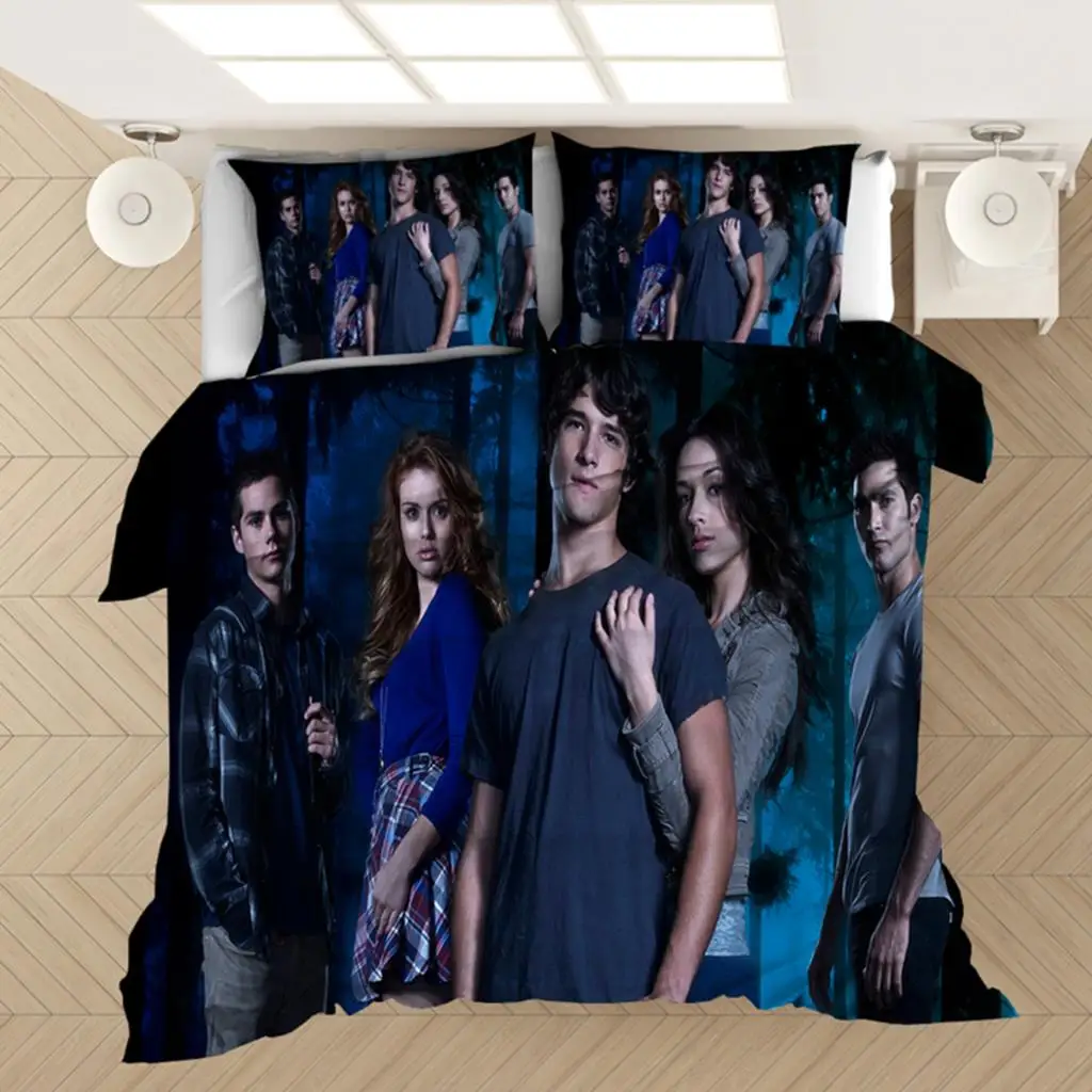 Supernatural Bedding Set Duvet Covers Supernatural TV Series Sam Dean Comforter Bedding Sets Bedclothes Bed Linen(NO Sheet) S72f5d0a7a31248fb831b262f6bc0e0a44