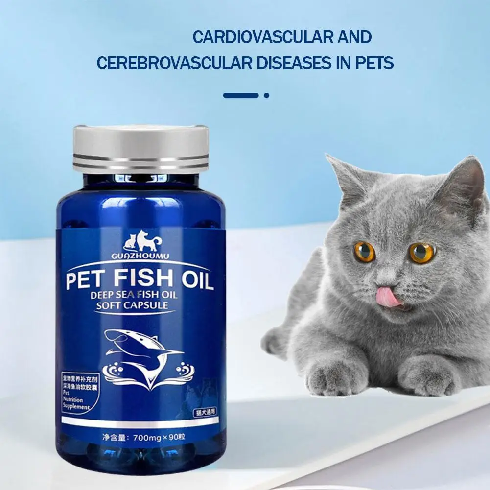 Pet fish oil Cats Dogs Hair loss prevention Beauty 2PCS