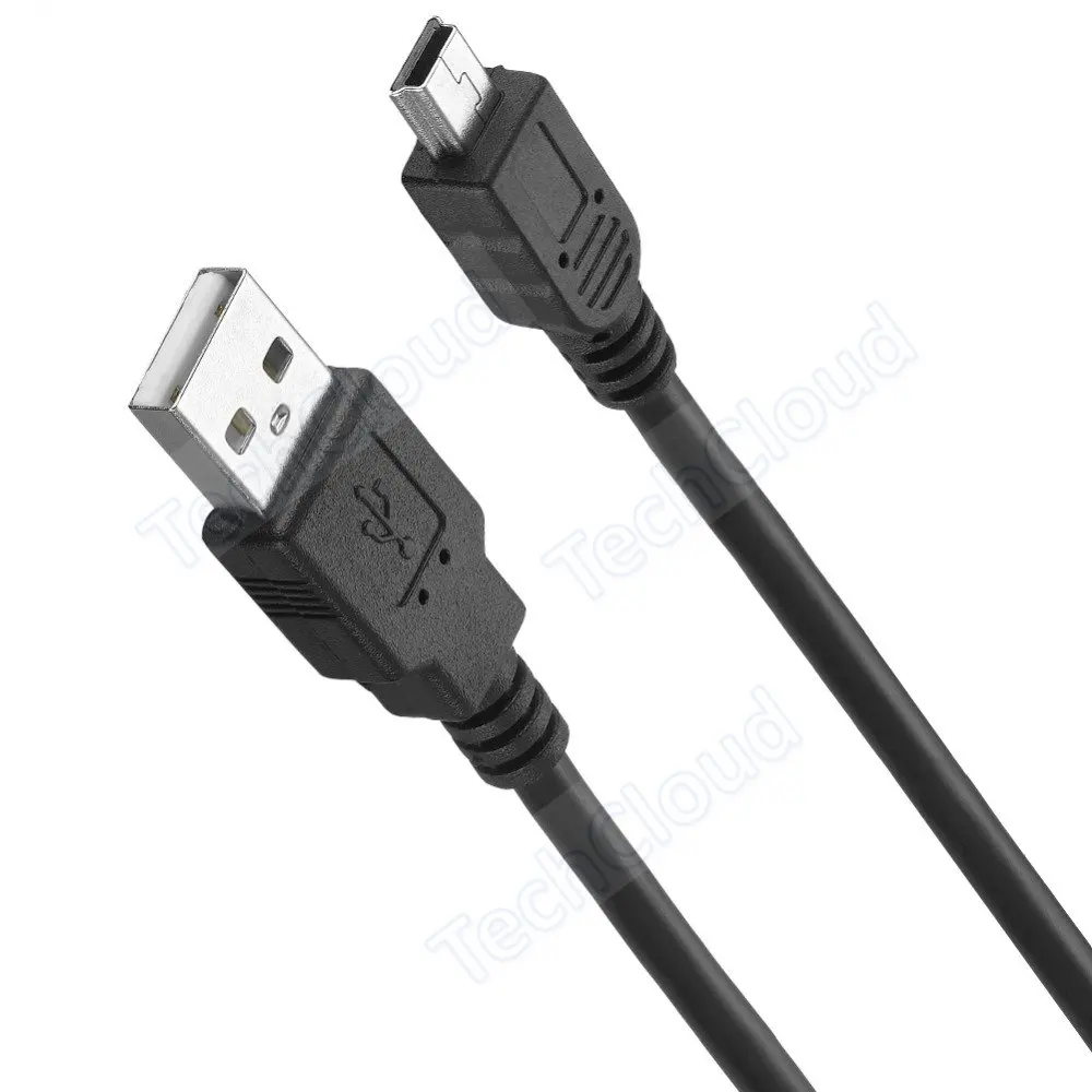 Durable USB 2.0 Type A to Mini 5P Cable with Enhanced Shielding - Multiple Lengths Available