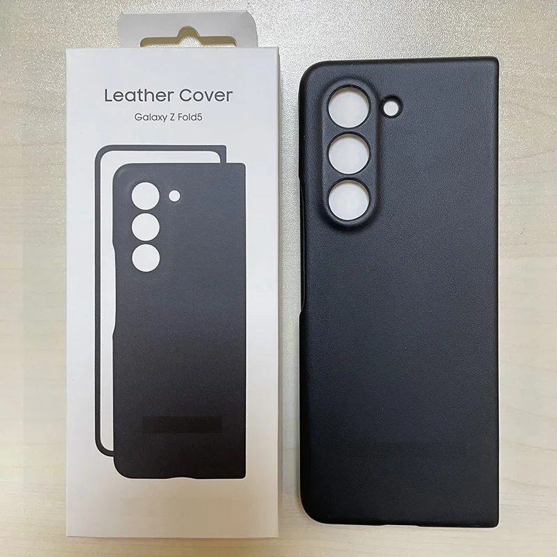 Eco-Leather Case For Samsung Galaxy Z Fold5 5G Z Fold 5 Soft Silky Touch Protective Leather Cover