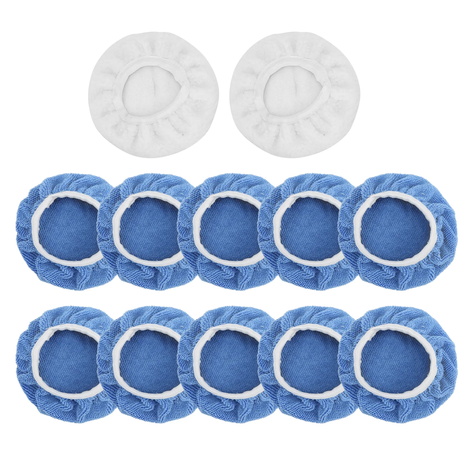 Polishing Buffing Pads 12 Packs Car Polisher Bonnet Set for Truck Motorcycle Boat for 5-6in Polishers car polisher