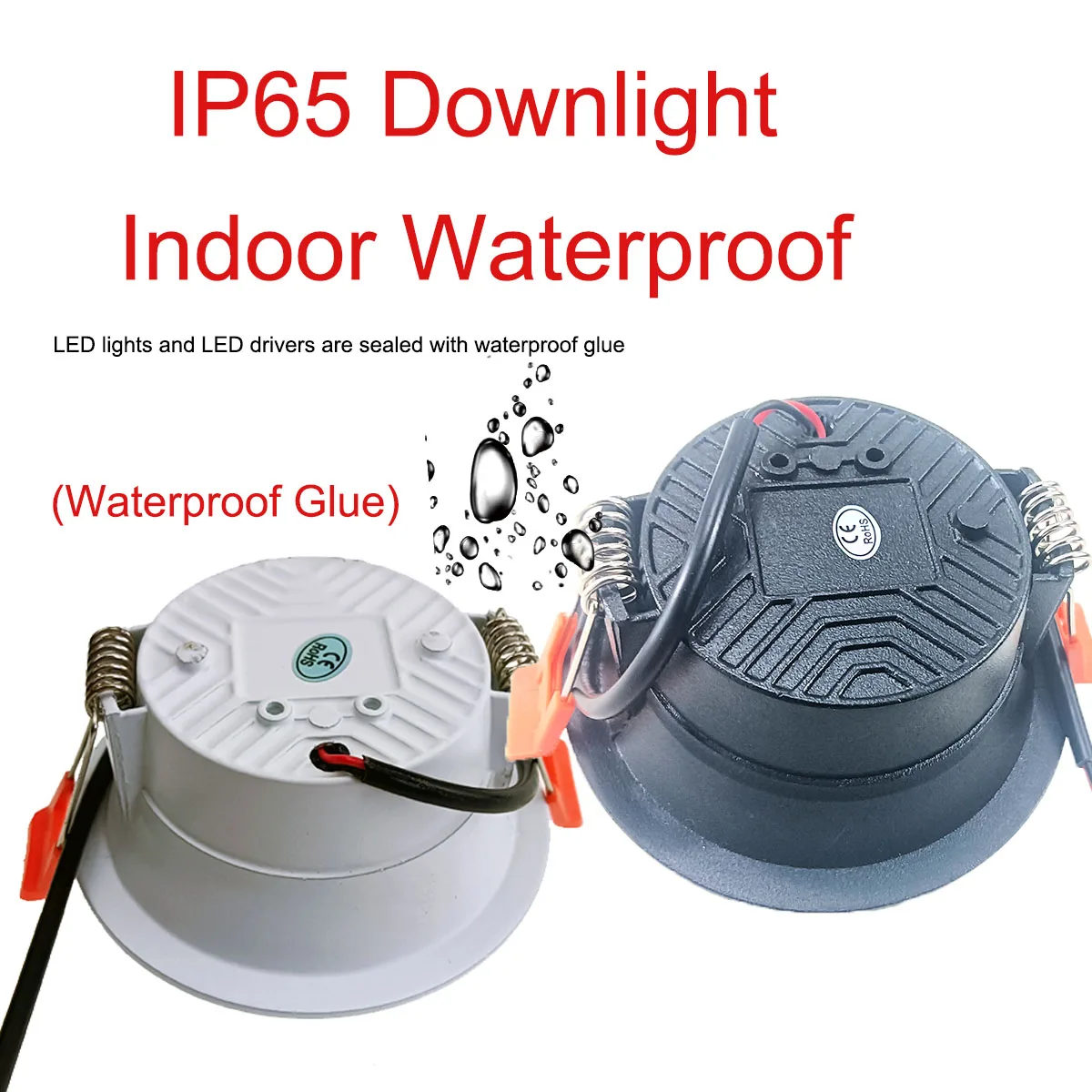 Anti-Glare IP65 Ourdoor Waterproof IP66 IP67 220V LED Downlight Dimmable 7w 9W 12W Kitchen Bathroom Spot Light Ceiling Lamp