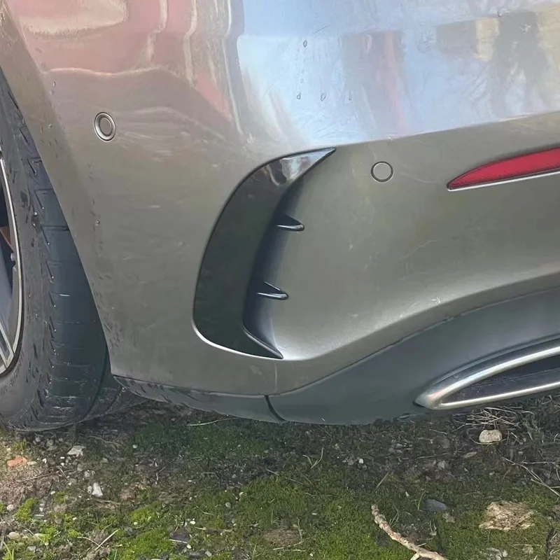 Glossy Black Rear Flicks Canards For W177 A200 A250 A35 AMG – 2019+ Hatchback Only