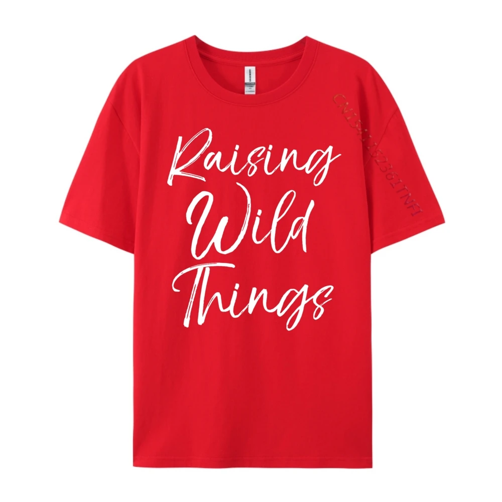 Lose Toddler Of Mother Day Raising Crew Neck T-Shirt Christmas Tops & Tees Short Sleeve Girlfriend Funny Premium Cotton T-shirts Toddler Of Mother Day Raising Wild Things_B12220 red