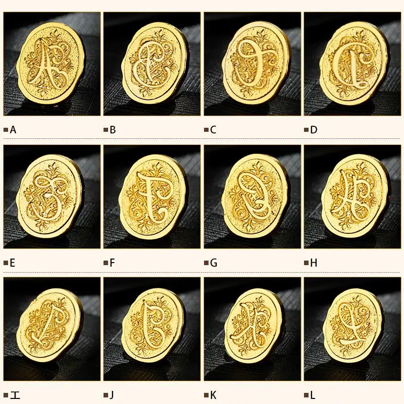26 Letters A Z Retro Wax Seal Stamp Alphabet Letter Vintage Craft