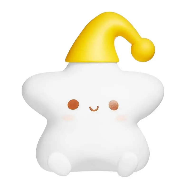 

Soft Tap Nightlight Rechargeable Cartoon Silicone USB Lamp Novelty Nightlight Home Decorations For Bedroom Nursery Living Room