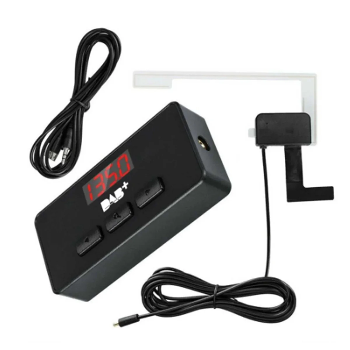

DAB + Antenna with USB Adapter Receiver Android Car Stereo Player Car GPS Receiver DAB+ Signal Receiver for Universal