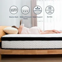 12 Inch Queen Hybrid Mattresses in A Box, Medium Firm Memory Foam and Individual Pocket Springs, Fiberglass Free Bed Mattres 2