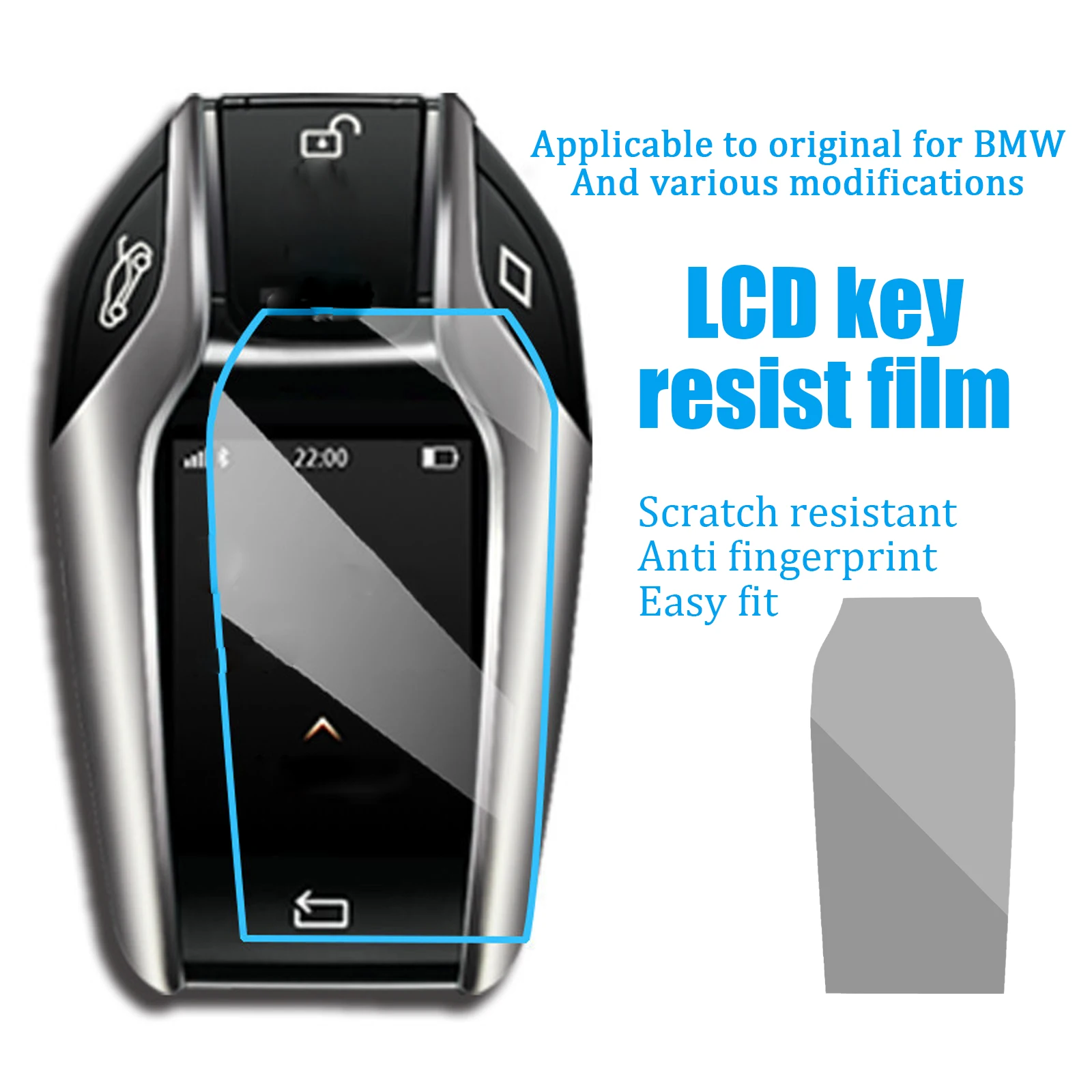 

2 Pcs Touchscreen Display Key HD Screen Protective Film Anti-scratch Waterproof Film For BMW X3 X4 X5 I8 730li 740li 5/6/7