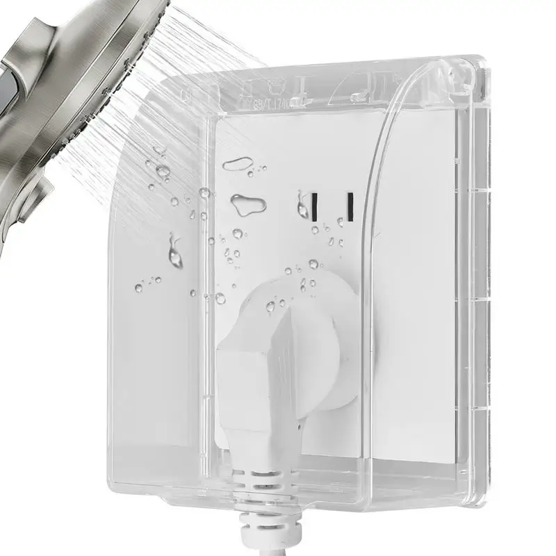 86 Type Wall Socket Waterproof Box Heightened Self Adhesive Electric Plug Cover Splash Box Sockets Switchs Button Protection