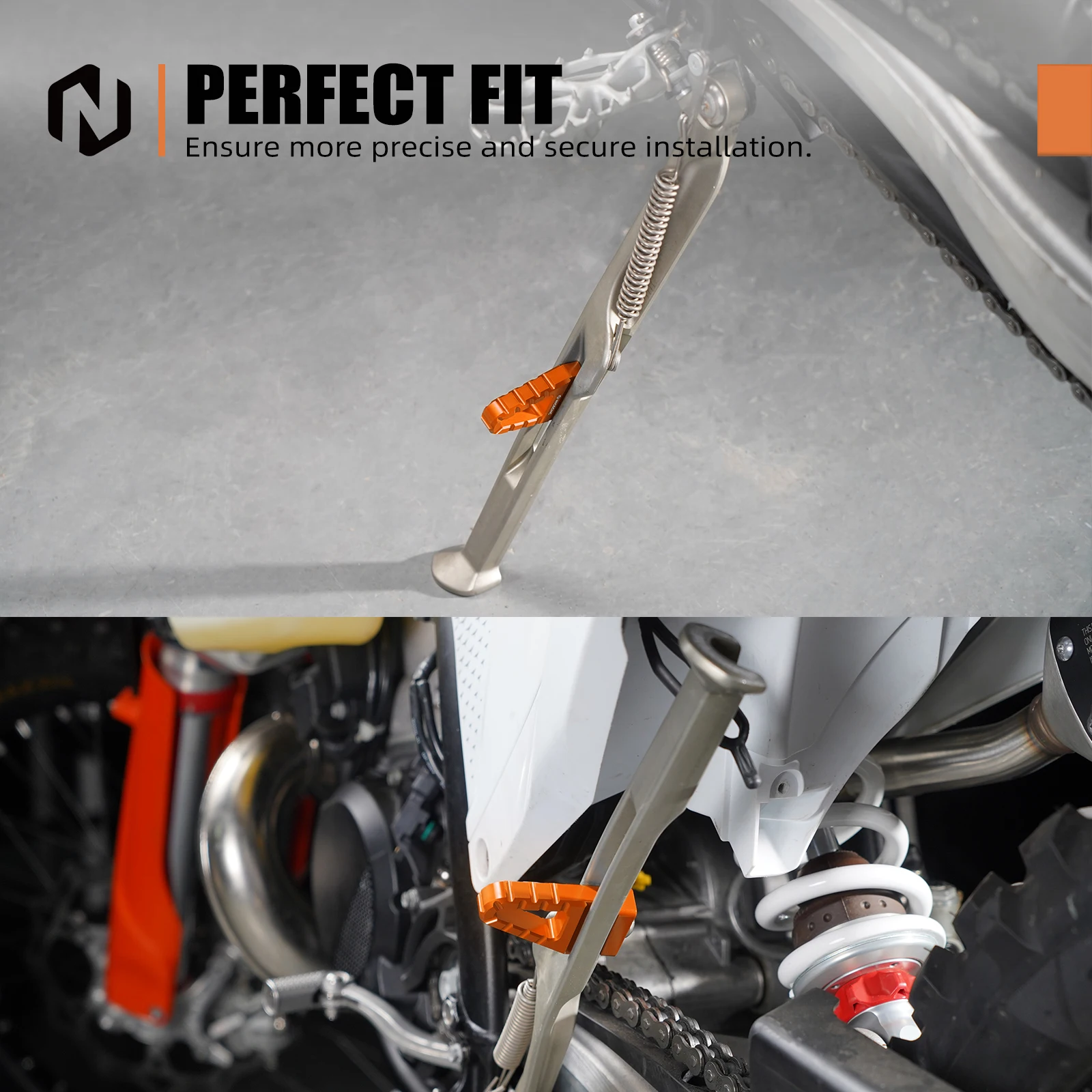 NICECNC Für KTM EXC 300 2024 2025 Seitenständer Ständer Peg EXC-F 350 450 XCW 500 XCFW 2024 2025 Für Husqvarna TE300 GasGas EC300 – Detail 6